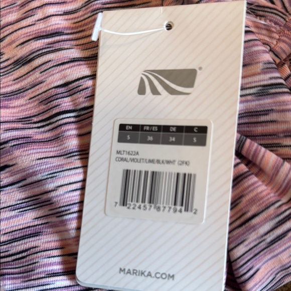 Marika White and Pink Fitted Muscle Tee - Picture 4 of 5